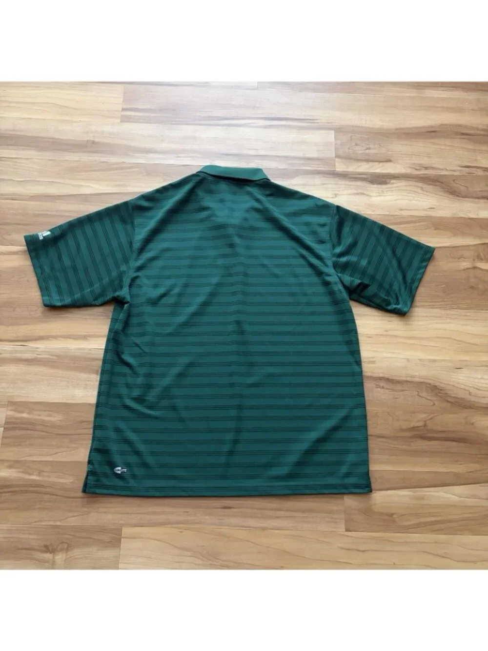 Adidas Climalite Mens XL Polo Shirt Emerald Green Stripe Short Sleeve